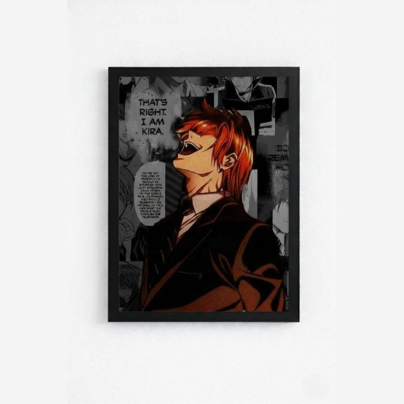 Death Note Kira Anime Wall Frame HD Poster