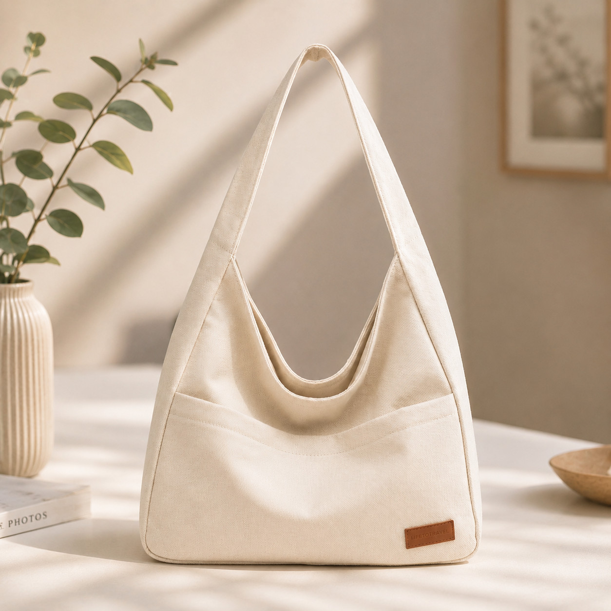 Premium Canvas Crossbody Sling Bag for Women | Adjustable Shoulder Messenger Bag with Zipper