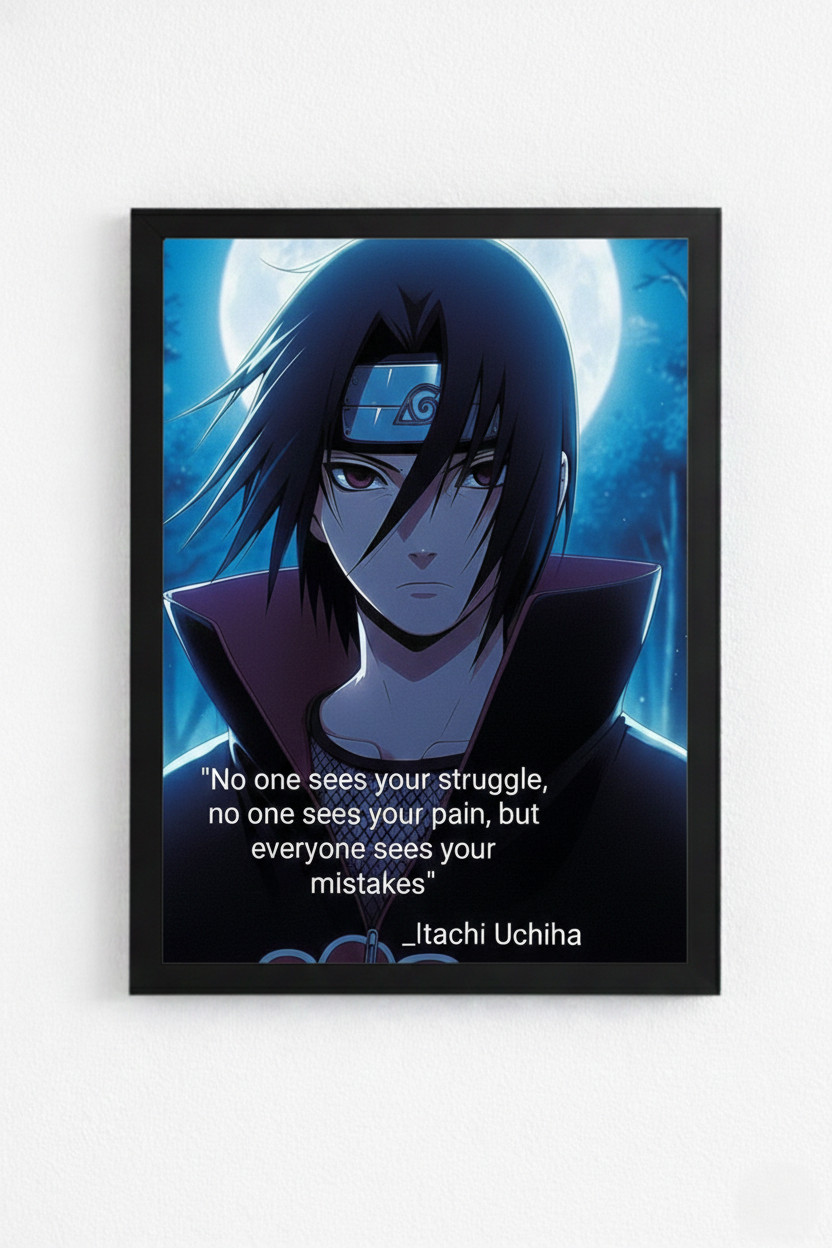 Itachi Uchiha Anime Wall Frame HD Poster